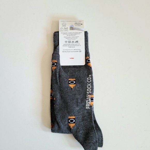 Friday Sock Co. Purposely Mismatched Egyptian Combed Cotton Men's socks. NWT - Picture 3 of 4
